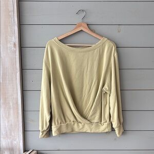 Lululemon Twist Front Crew Neck Sweatshirt